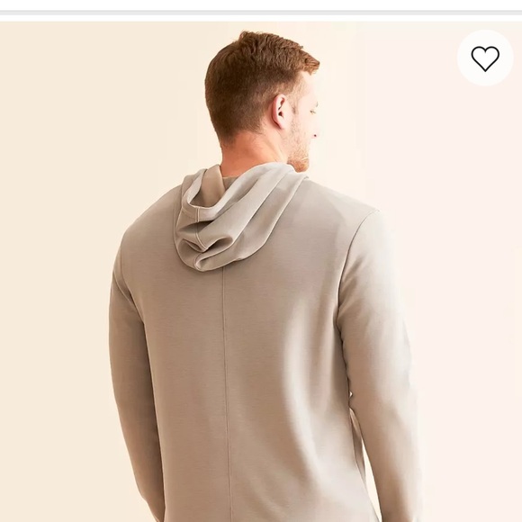 Outpost Makers Men's Hoodie 1/4 Zip Size Large Buckle Exclusive Tan Beige - Picture 3 of 12